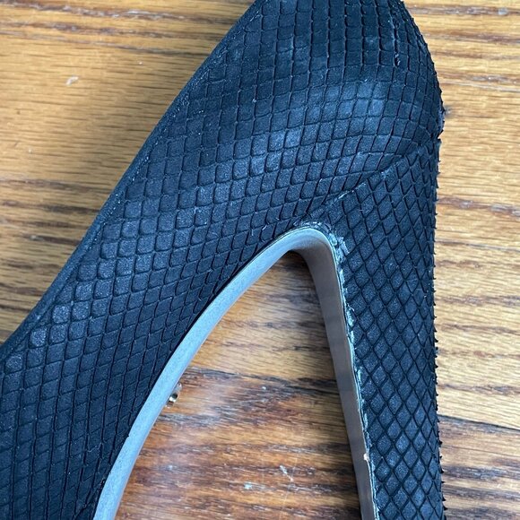 Sergio Rossi Black Snakeskin-look Pumps, EU 40 - Picture 14 of 16